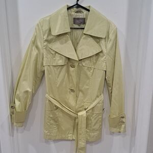 Xterior Stylish Rain Coat in Light Yellow Green Colour
